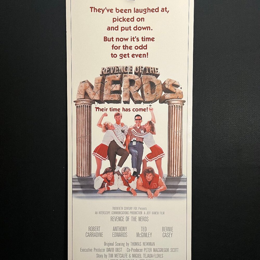 Revenge Of The Nerds 1984 Insert Movie Poster Robert Carradine Anthony Edwards